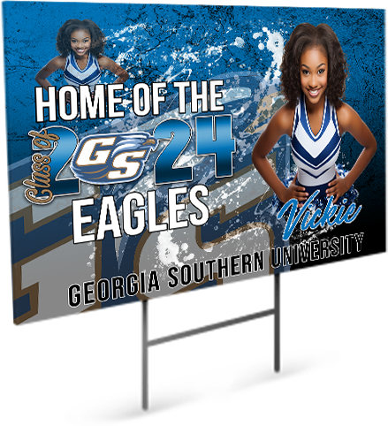 Graduation Custom Yard sign with H- Stake High School or College Class of 2024