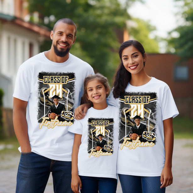 Family Graduation Center print shirts